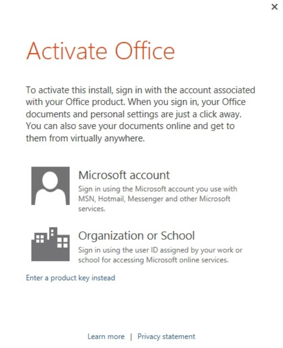 Activate Office