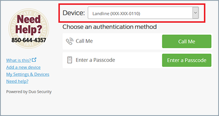 Device dropdown